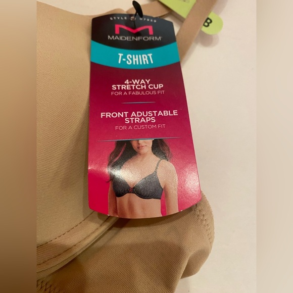 NWT Maidenform T-Shirt Bra Tan Size 32B - Picture 2 of 5